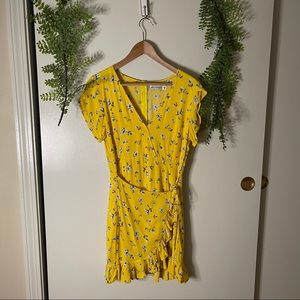hello molly yellow and blue tie floral sundress